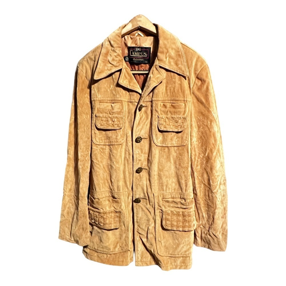 Vintage Campus‎ Outerwear Velvet Jacket